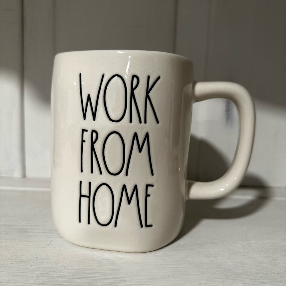 Rae Dunn Work From Home coffee tea ceramic mug Artisan Collection
